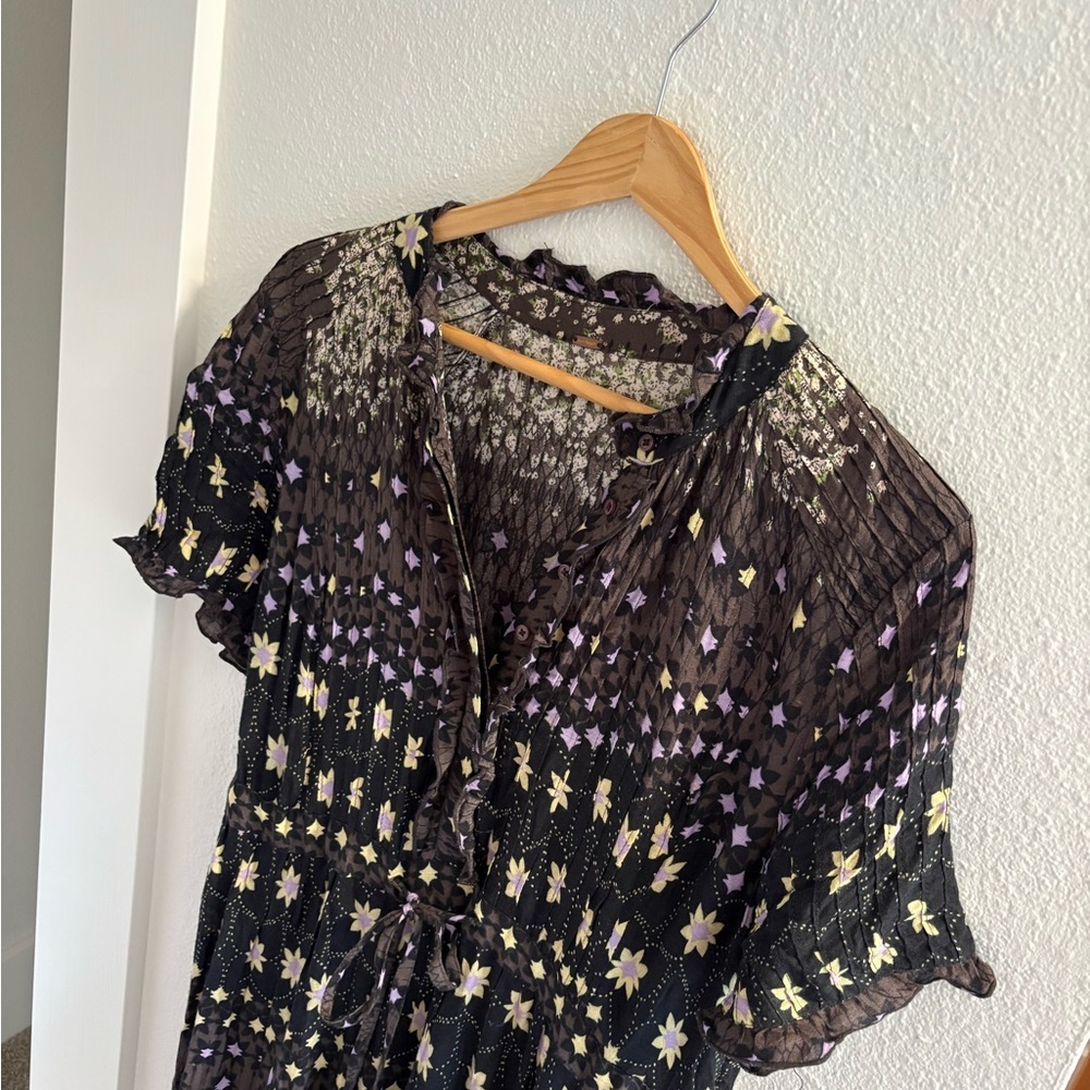 Free People cocoa combo women’s Maxi Dress - Picture 5 of 9